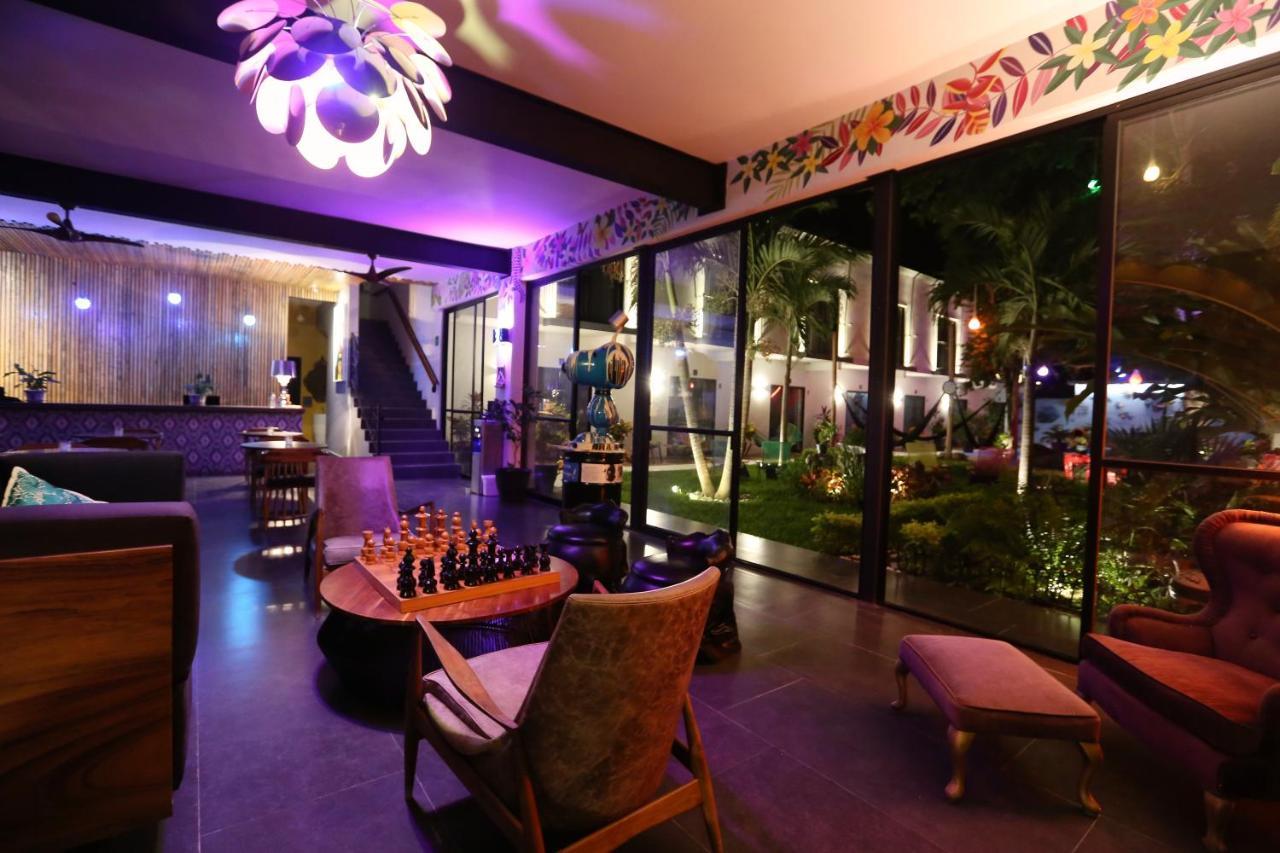 Casa Chukum Hotel Bacalar Bagian luar foto Interior of the restaurant