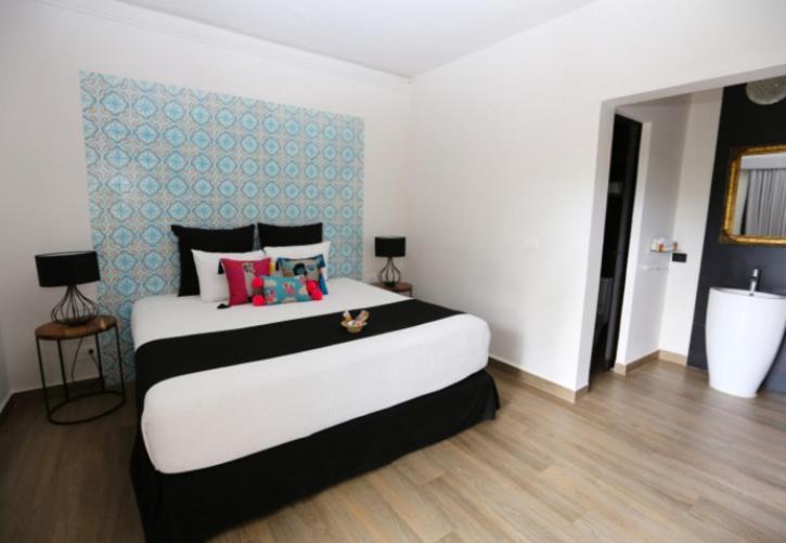 Casa Chukum Hotel Bacalar Bagian luar foto A bedroom at the hotel